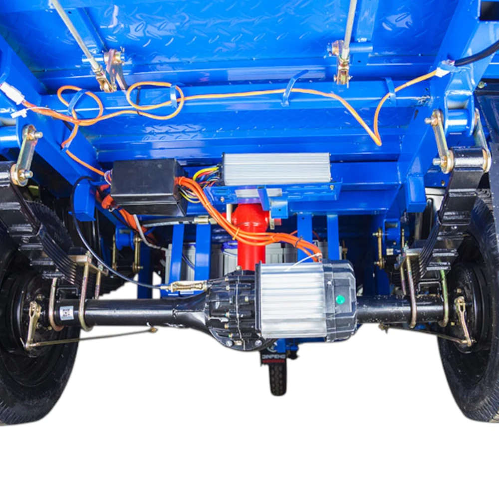 Грузовой электротрицикл Rutrike D5 1500 гидравлика (72V1500W) Тёмно-синий матовый 10