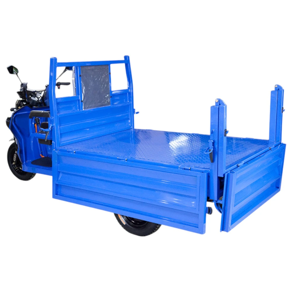 Грузовой электротрицикл Rutrike D5 1500 гидравлика (72V1500W) Тёмно-синий матовый 7