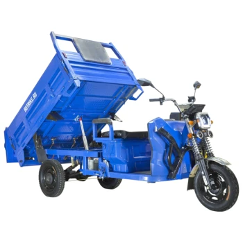 Грузовой электротрицикл Rutrike D5 1500 гидравлика (72V1500W) Тёмно-синий матовый