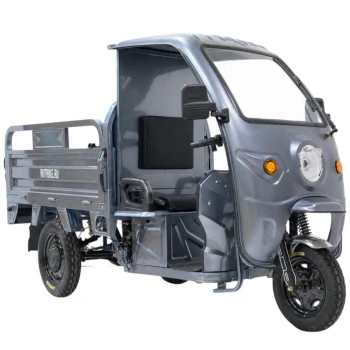 Грузовой электротрицикл Rutrike Вектор Кабина 1500 60V1200W Серый