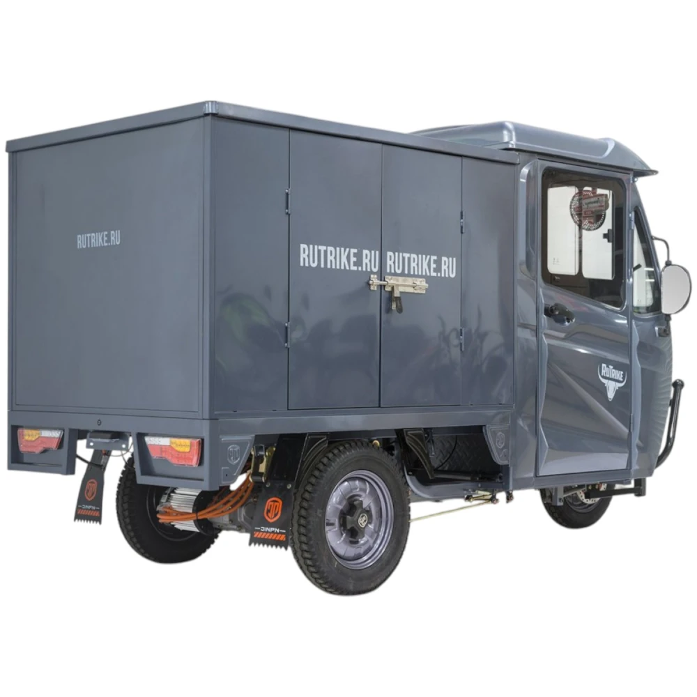 Грузовой электротрицикл Rutrike КАРГО Кабина Дуал NEXT обогрев 72V 2000W 1