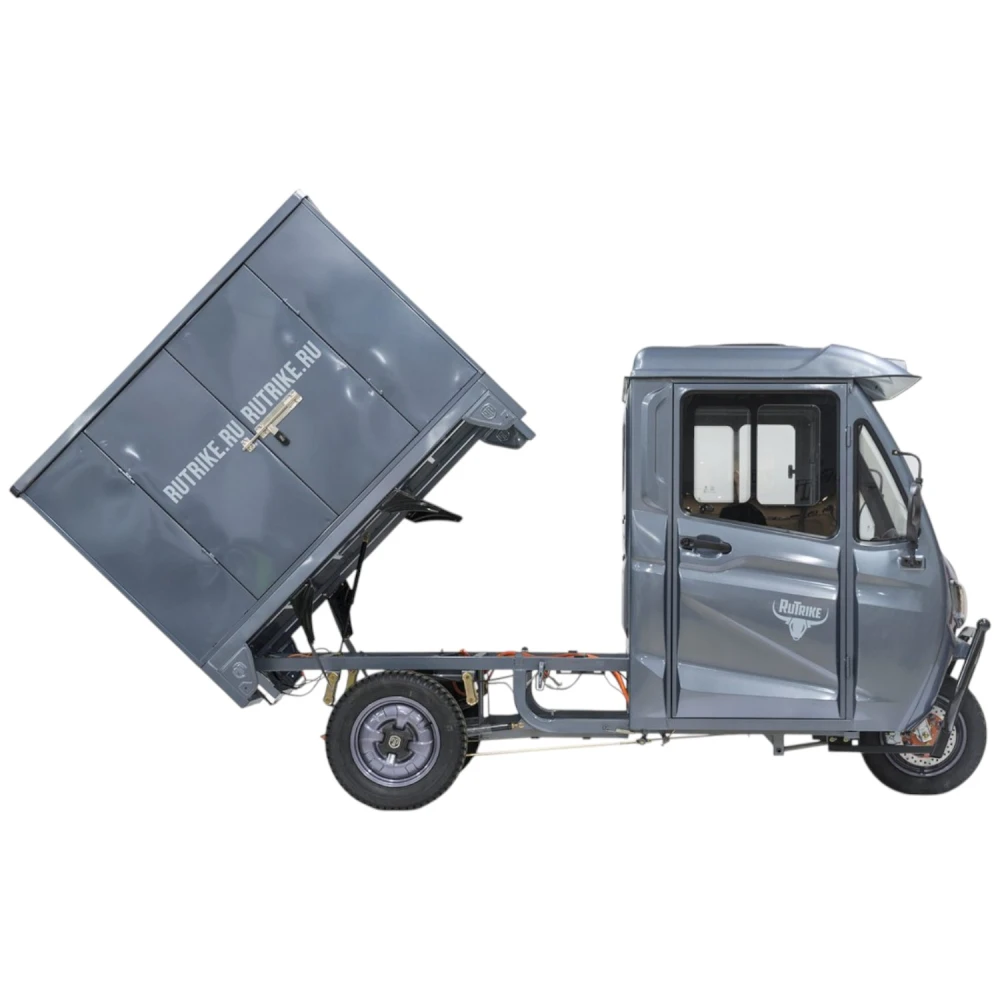 Грузовой электротрицикл Rutrike КАРГО Кабина Дуал NEXT обогрев 72V 2000W 4