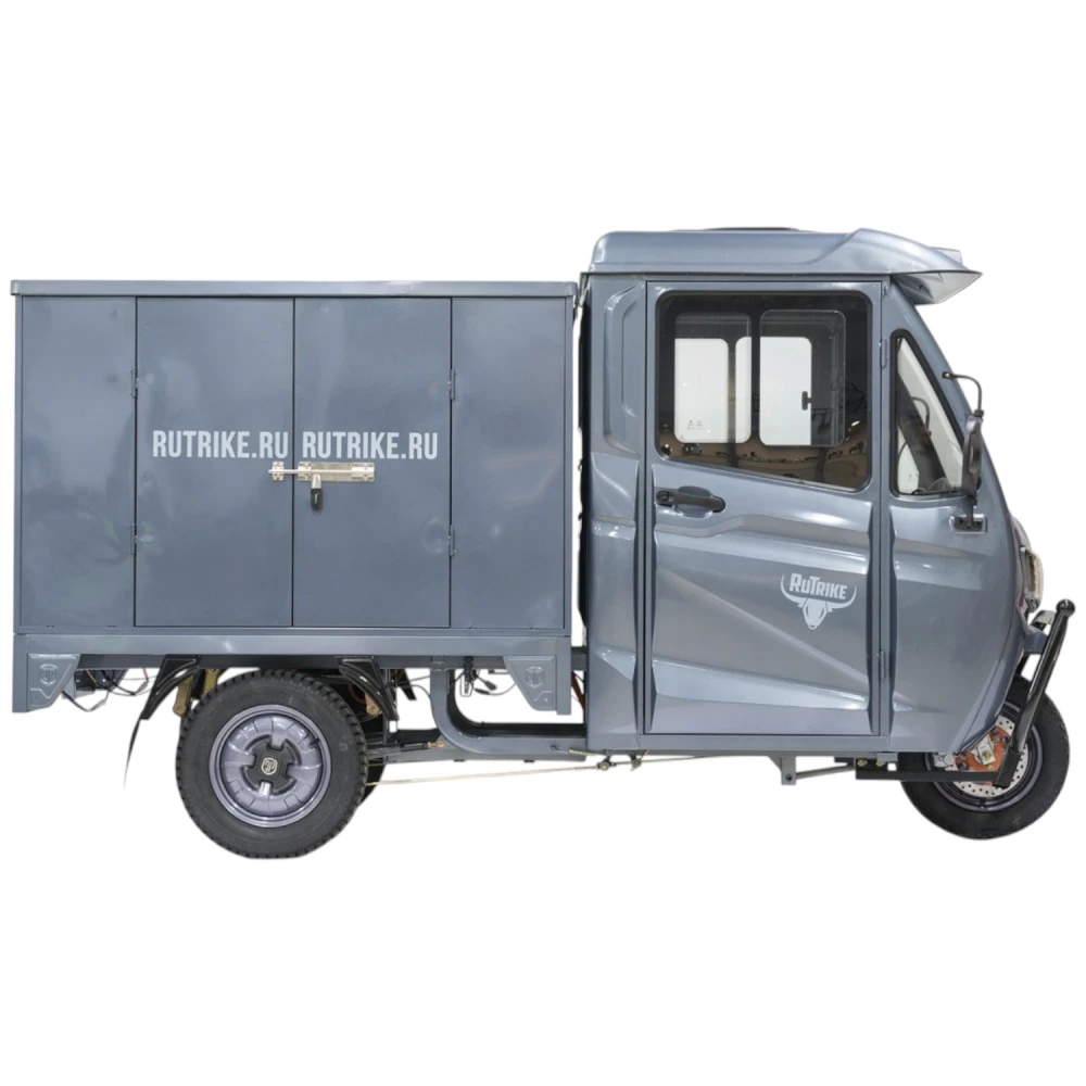Грузовой электротрицикл Rutrike КАРГО Кабина Дуал NEXT обогрев 72V 2000W 2